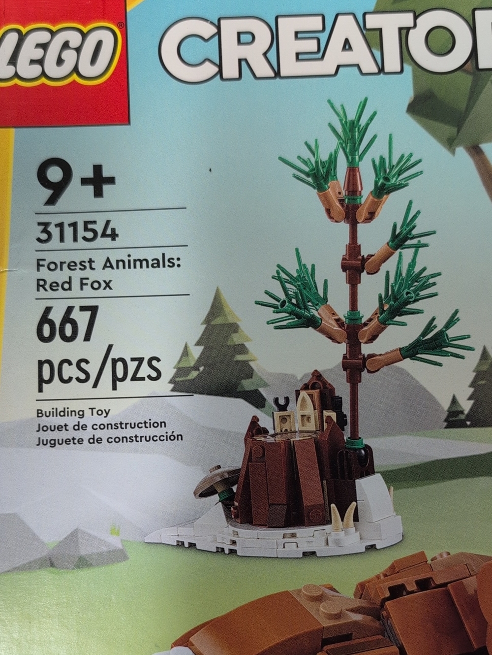 NEE LEGO Brown Red Fox Woodland Creatures 3-in-1 Build - Picture 2 of 3